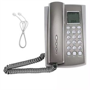N-INC Caller ID Gray Corded Telephone KX T071CID Phone Small Business Home